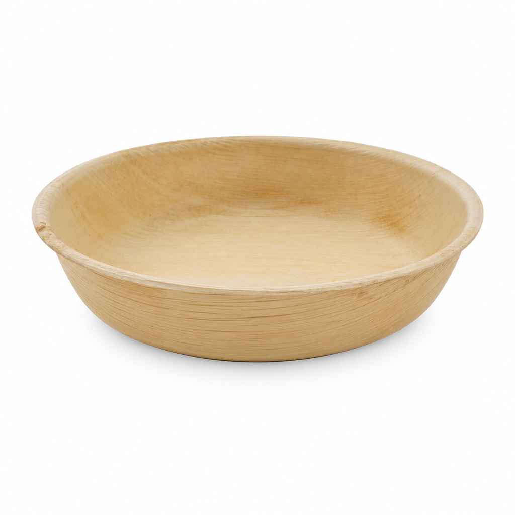 Round Areca Leaf Bowl - 04 Inches | Orika Naturals