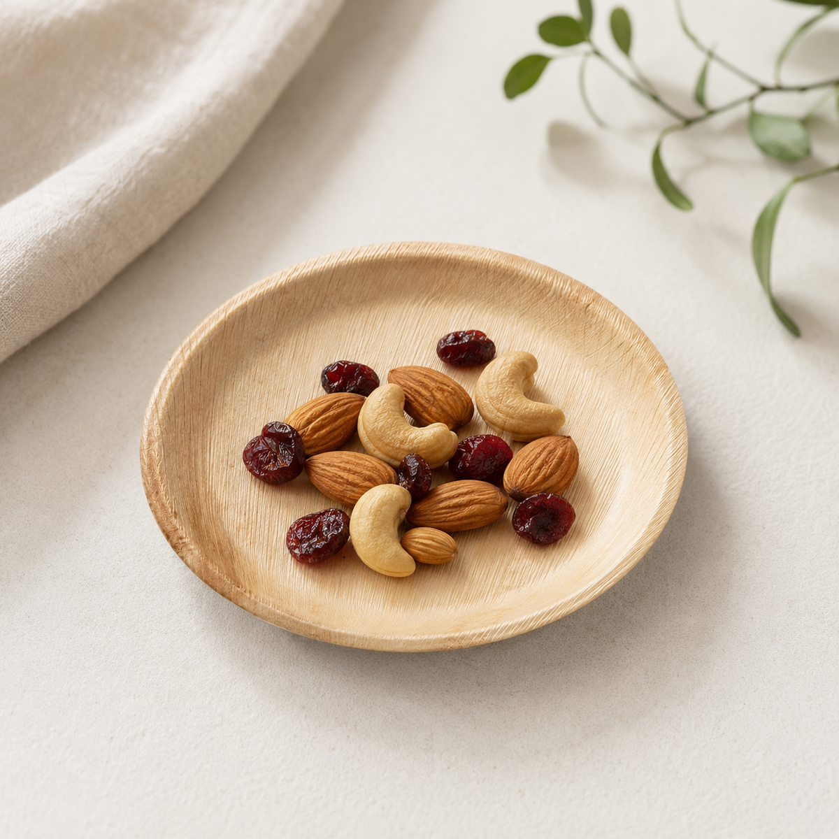 Round Areca Leaf Plate - 06 Inches | Orika Naturals