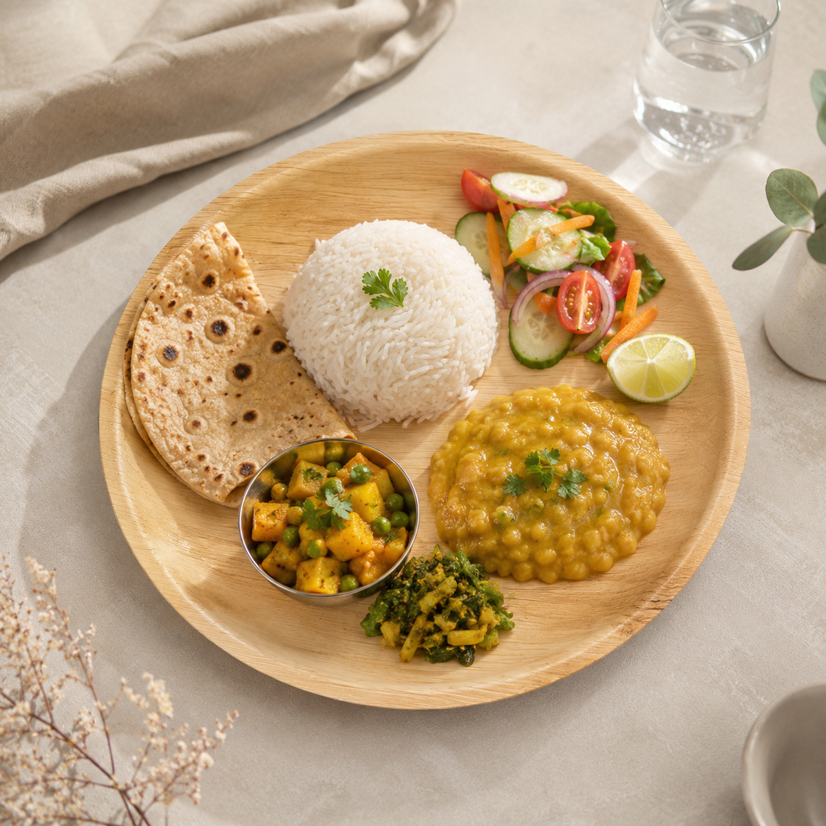 Round Areca Leaf Plate - 12 Inches | Orika Naturals