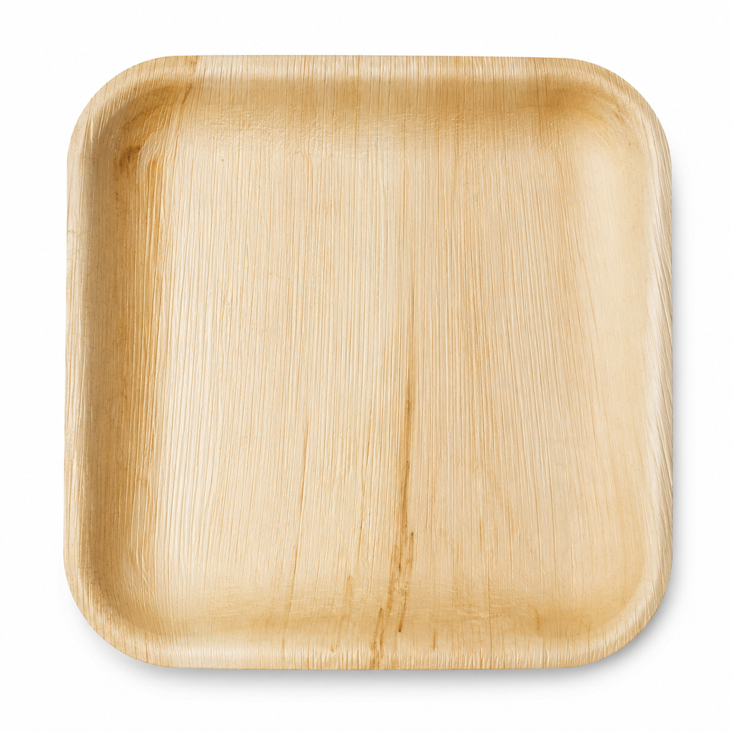 Square Areca Leaf Plate - 06 Inches | Orika Naturals