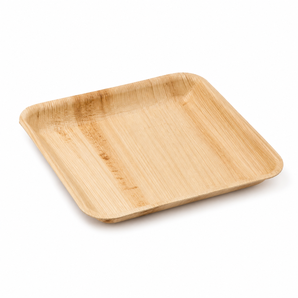 Square Areca Leaf Plate - 04 Inches | Orika Naturals
