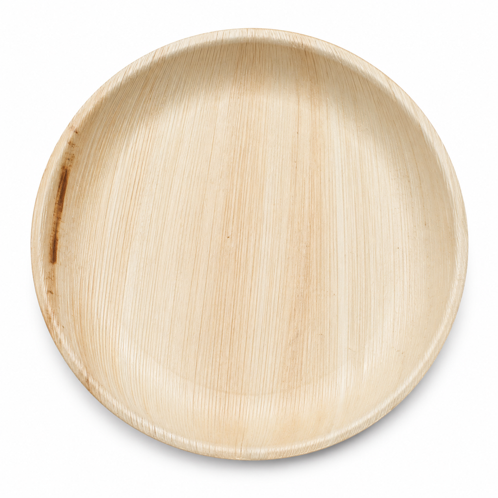 Round Shallow Areca Leaf Plate - 10 Inches | Orika Naturals