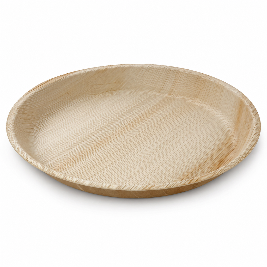 Round Shallow Areca Leaf Plate - 10 Inches | Orika Naturals