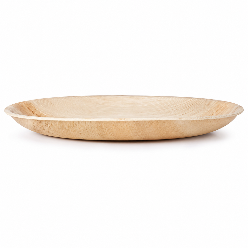 Round Shallow Areca Leaf Plate - 10 Inches | Orika Naturals