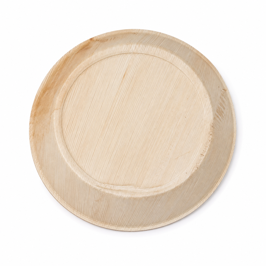 Round Shallow Areca Leaf Plate - 10 Inches | Orika Naturals