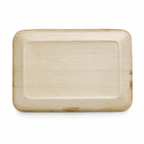 Rectangular Areca Leaf Partition Plate - 6 X 9 Inches | Orika Naturals