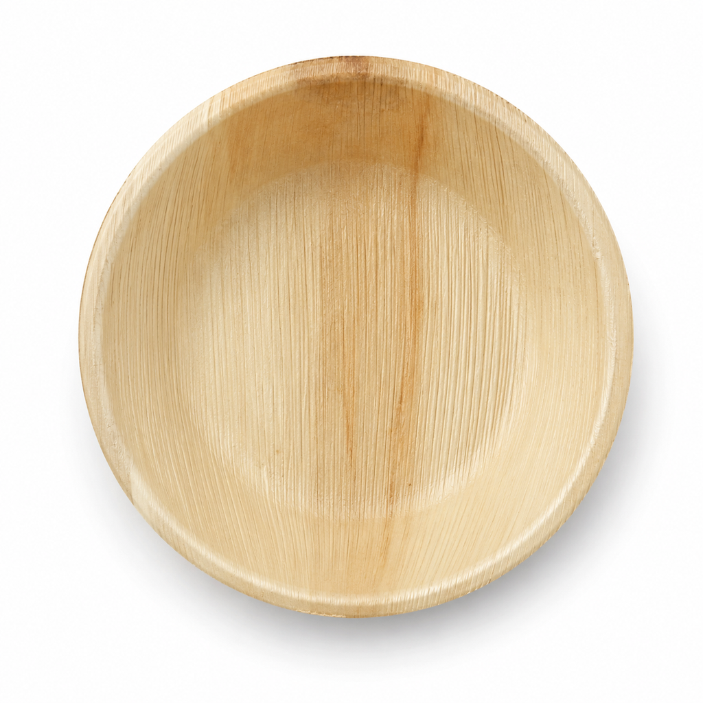Round Areca Leaf Bowl - 06 Inches | Orika Naturals