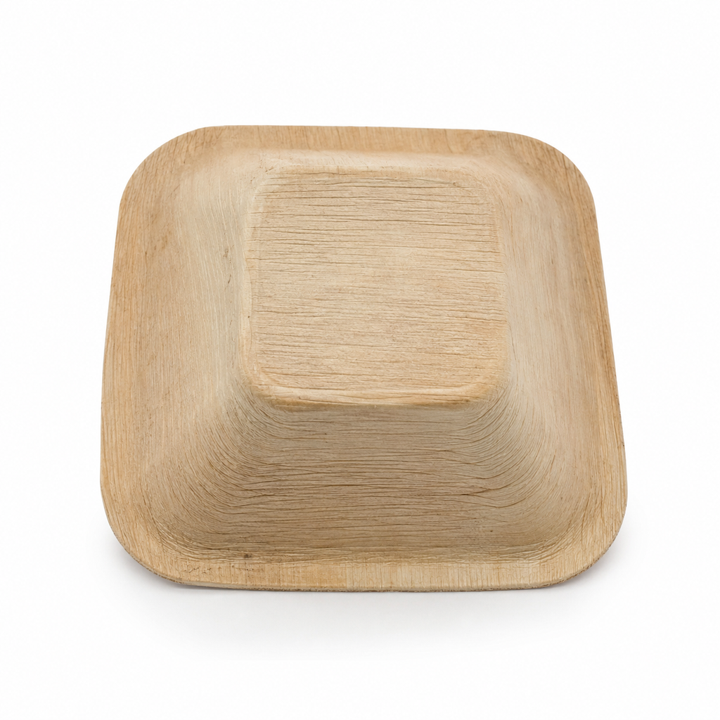 Square Areca Leaf Bowl - 4.5 X 4 Inches | Orika Naturals