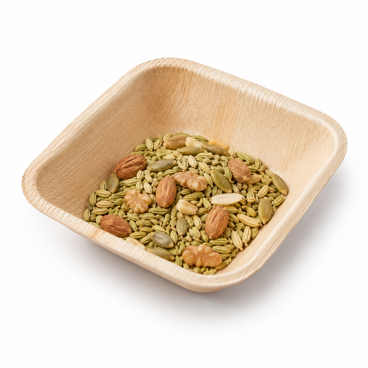 Square Areca Leaf Bowl - 2.5 Inches | Orika Naturals