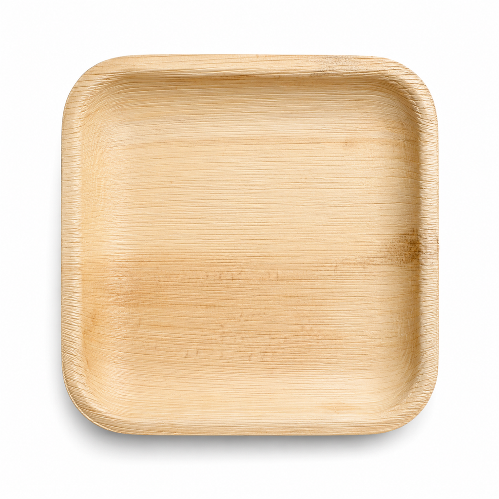 Square Areca Leaf Plate - 4.5 Inches | Orika Naturals