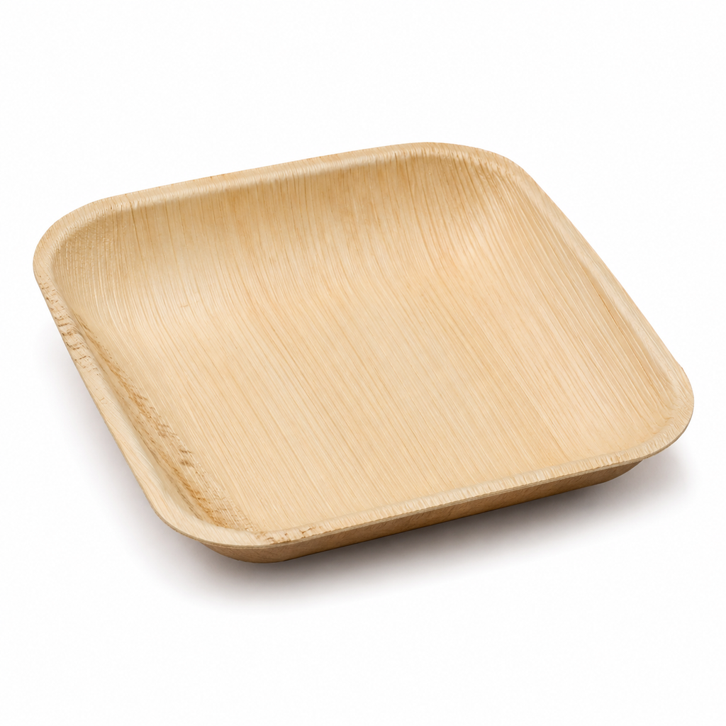 Square Areca Leaf Plate - 4.5 Inches | Orika Naturals