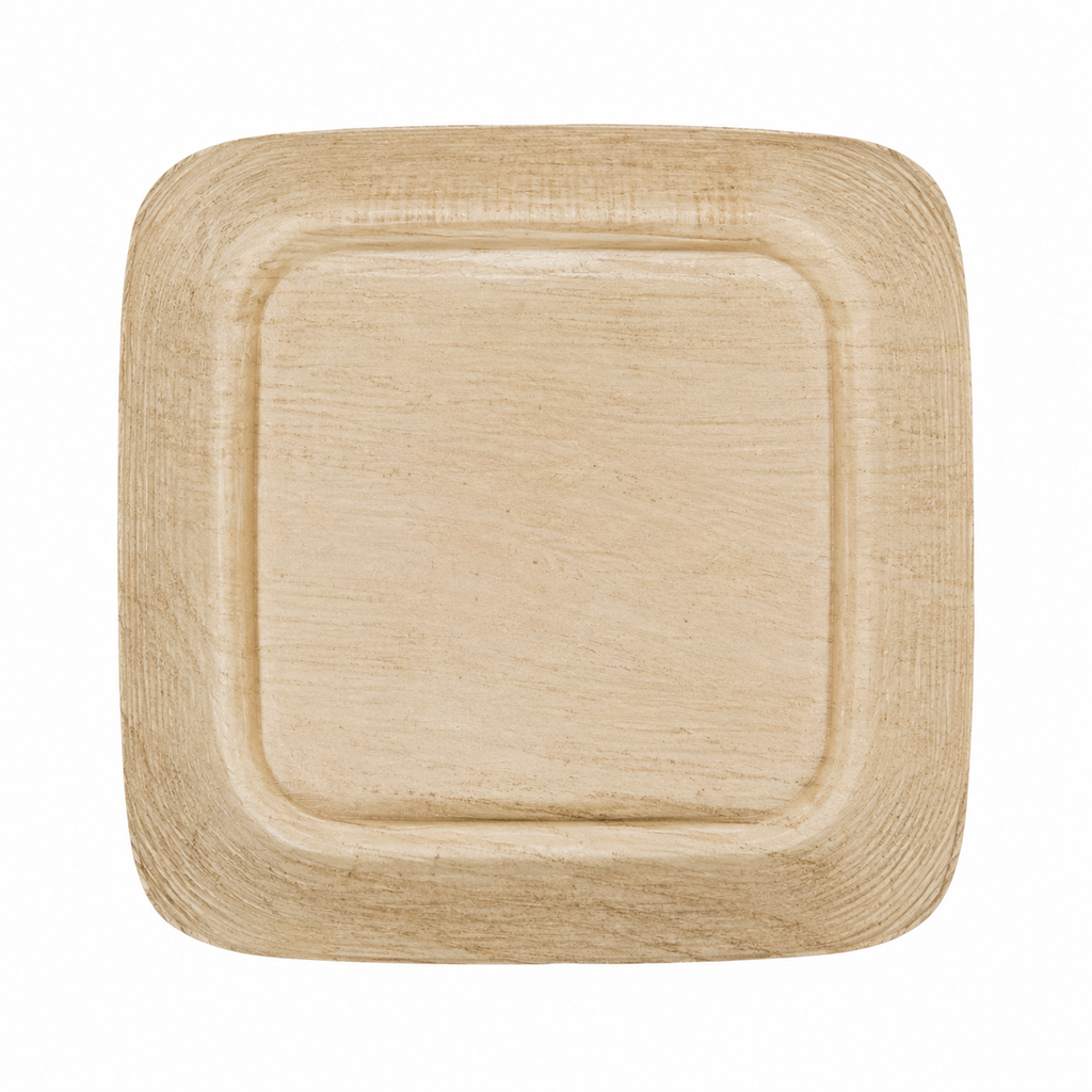 Square Areca Leaf Plate - 4.5 Inches | Orika Naturals