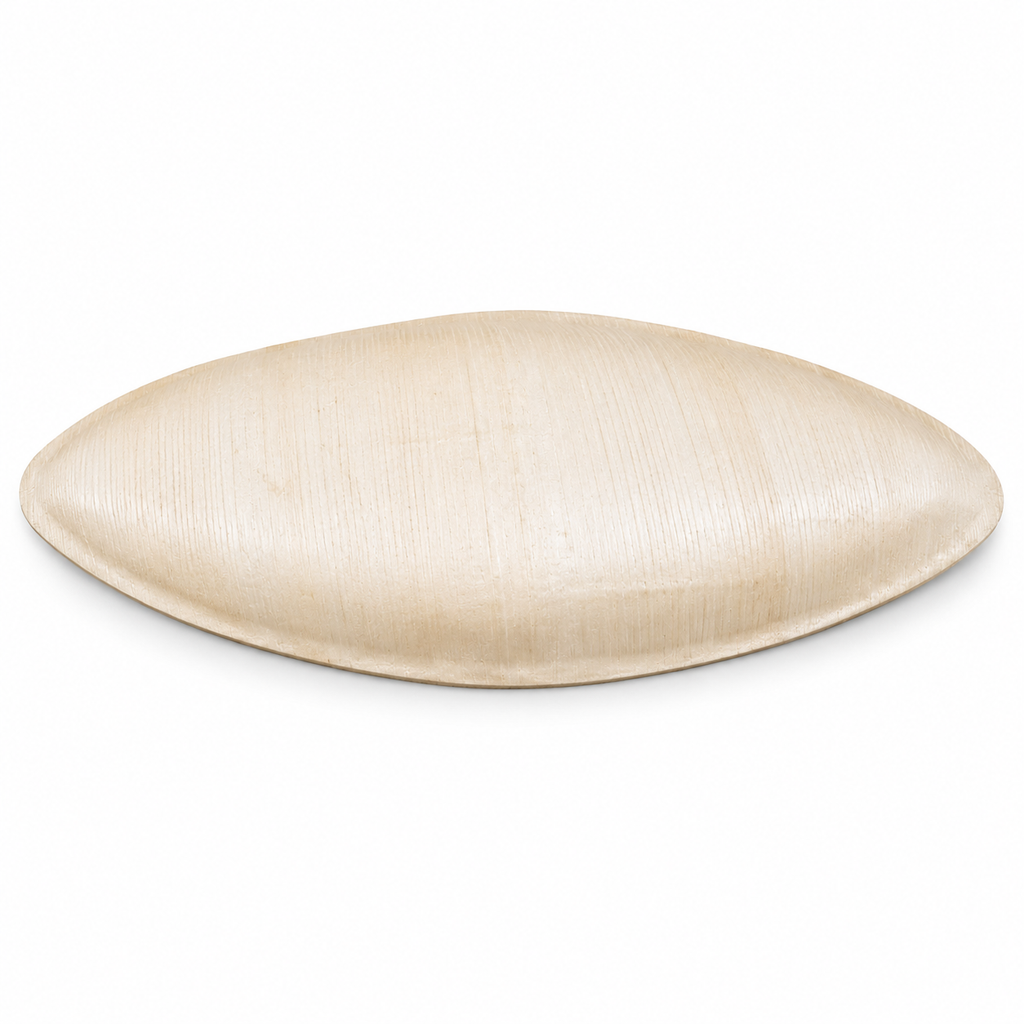 Boat-Shaped Areca Leaf Plate - 2.5 X 4.5 Inches | Orika Naturals