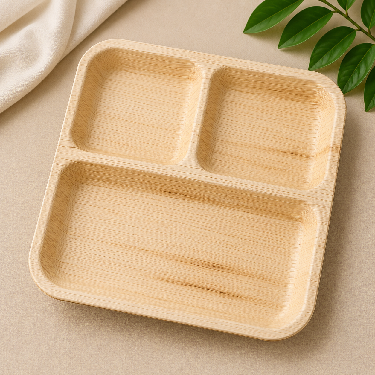 Partition Plates - 10 Inches Square 3CP